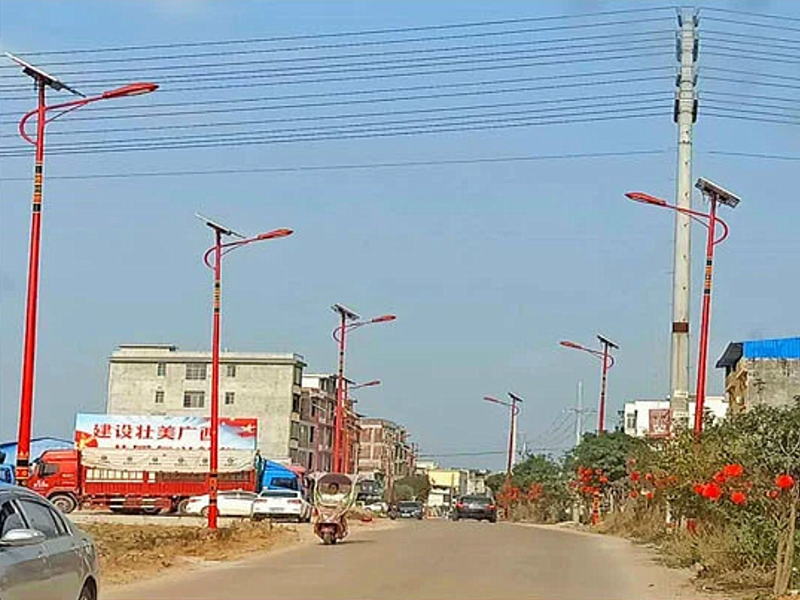 广西象州民族风太阳能路灯成功案例