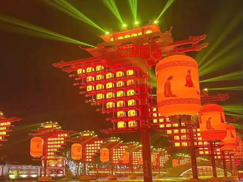 河北唐山不夜城景观灯成功案例